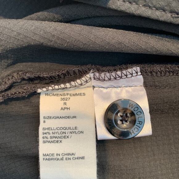 WOOLRICH Women’s Gray Bermuda Shorts / Size: 8 - Picture 4 of 6